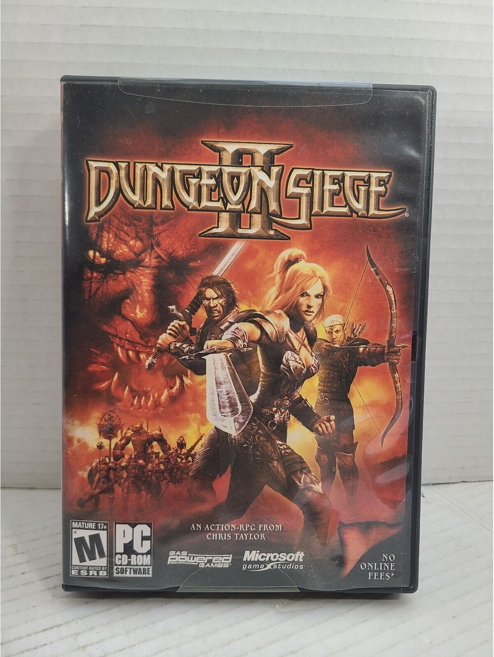 RPG Dungeon Siege II 2005 PC Action Game Mature 17+ 5 Discs & Booklets GUC
